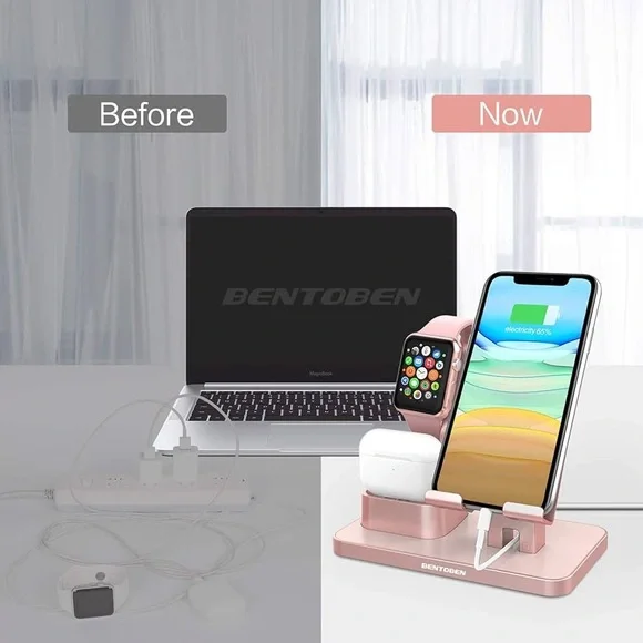 3-in-1 Charging Stand for AirPods, Apple Watch and iPhone - Picture 8 of 13